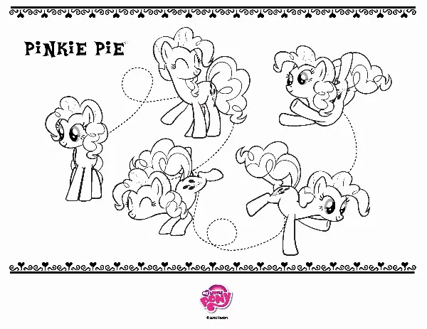 Pinkie Pie Colouring Sheet